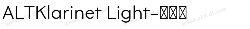 ALTKlarinet Light字体转换
